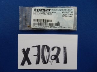 Synthes 401.820.96 2.0mm TI Cortex Screw Self-Tapping 20mm