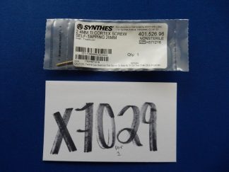 Synthes 401.526.96 2.4mm TI Cortex Screw Self-Tapping 26mm