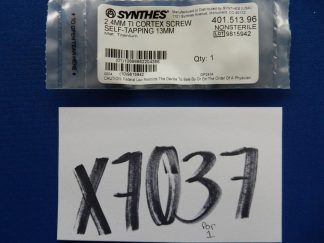 Synthes 401.513.96 2.4mm TI Cortex Screw Self-Tapping 13mm