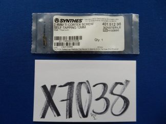 Synthes 401.512.96 2.4mm TI Cortex Screw Self-Tapping 12mm