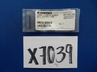Synthes 401.511.96 2.4mm TI Cortex Screw Self-Tapping 11mm