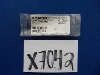 Synthes 401.508.96 2.4mm TI Cortex Screw Self-Tapping 8mm