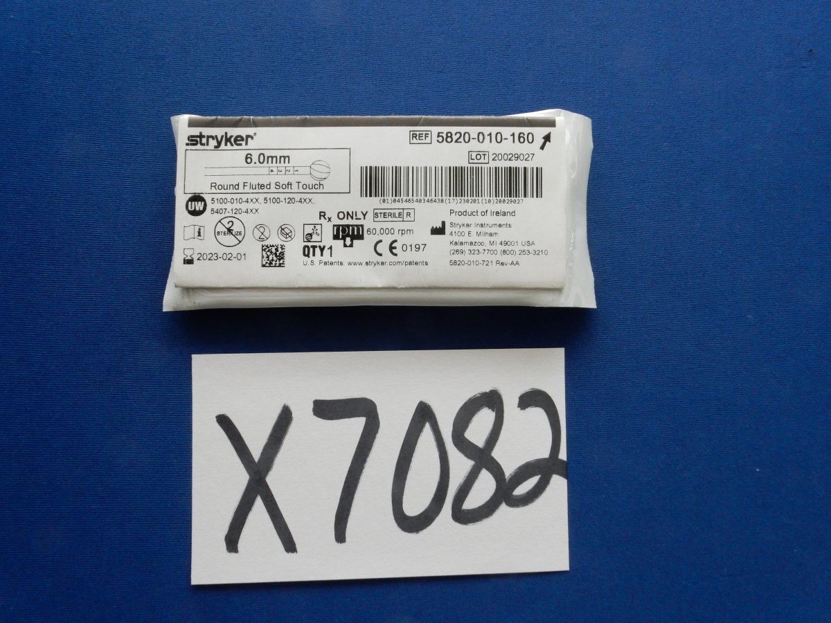 Stryker 5820-010-160 Round 6.0mm Fluted Soft Touch