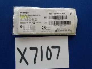 Stryker 0277-010-421 Cross-Cut Fissure Carbide Bur (2.1mm Diameter)