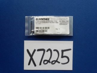 Synthes 02.204.034 4.0mm Locking Screw Self Tapping w/ Stardrive Recess 34mm