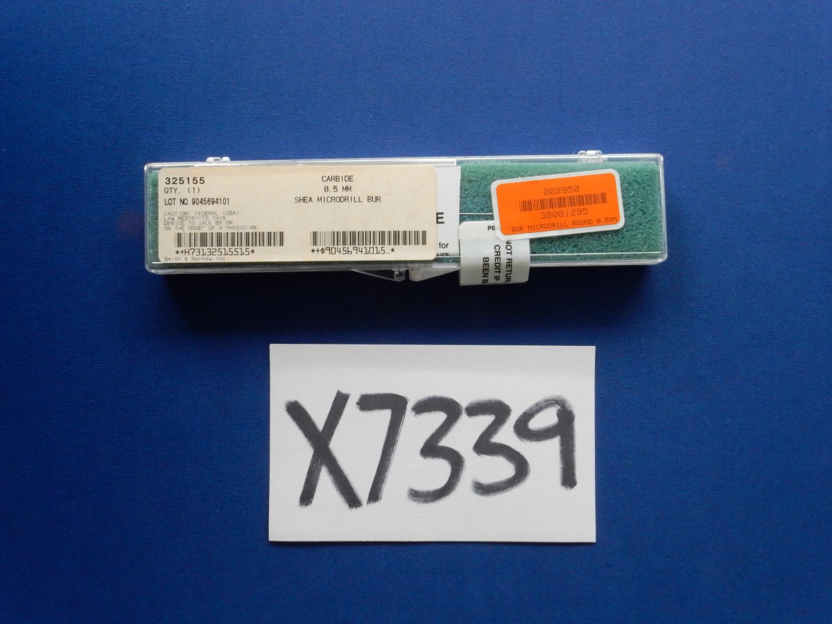 Smith & Nephew 325155 Shea 0.5mm Carbide Microdrill Bur
