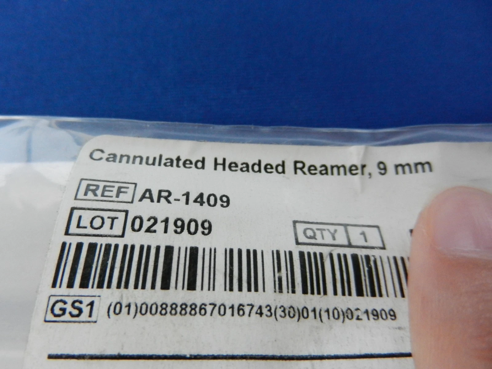 Arthrex AR-1409 9.0mm Cannulated Head Reamer - Image 2