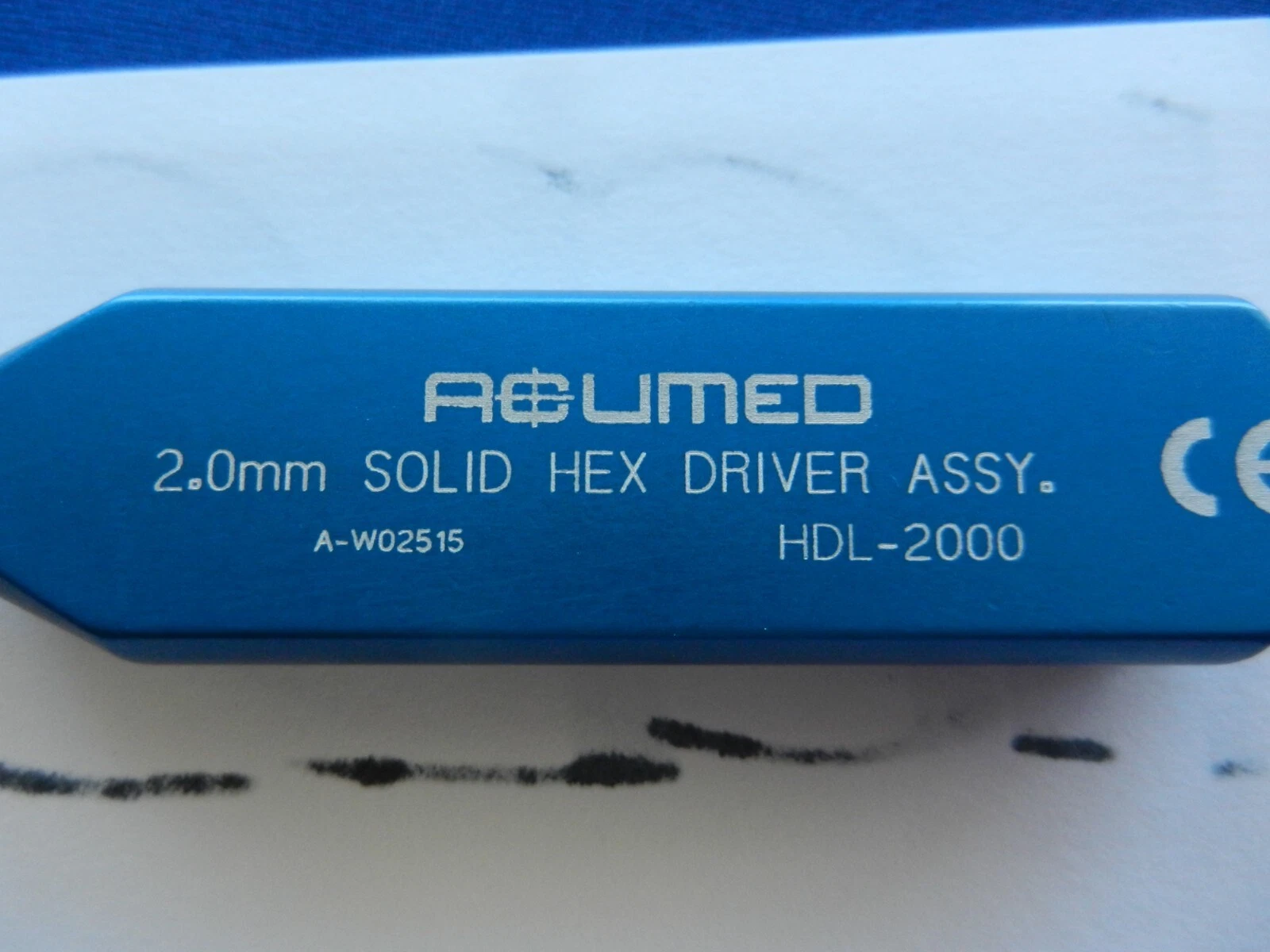 Acumed HDL-2000 Solid Hex Driver 2.0mm - Image 4