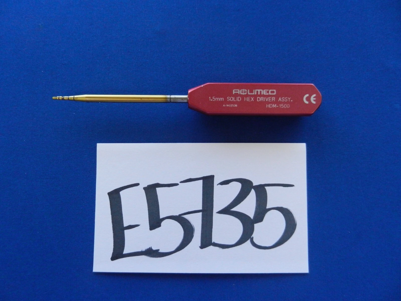 Acumed HDM-1500 Solid Hex Driver 1.5mm
