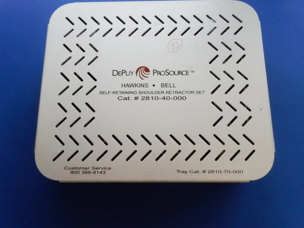 Depuy 2810-40-000 Hawkins Bell Self-Retaining Shoulder Retractor Set - Image 5