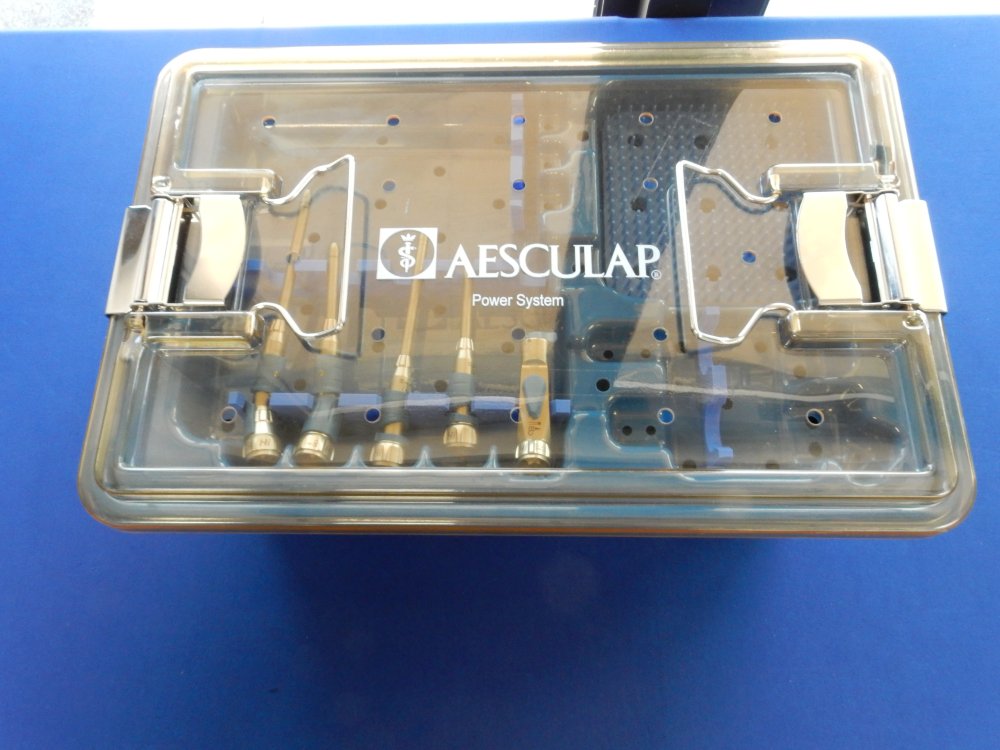 Aesculap GD675 Hi-Line XS Power System Set w/ 5 Handpieces and Case - Image 12