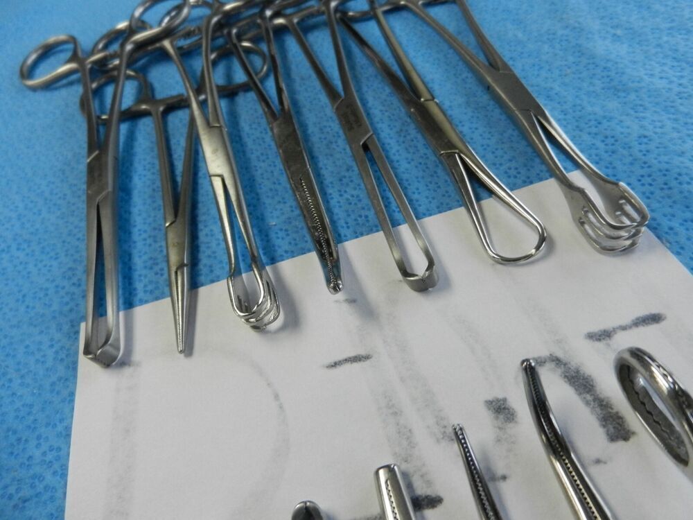 D7094 Jarit V. Mueller Codman Surgical Forceps Lot of 15 12.5-26.5cm - Image 4