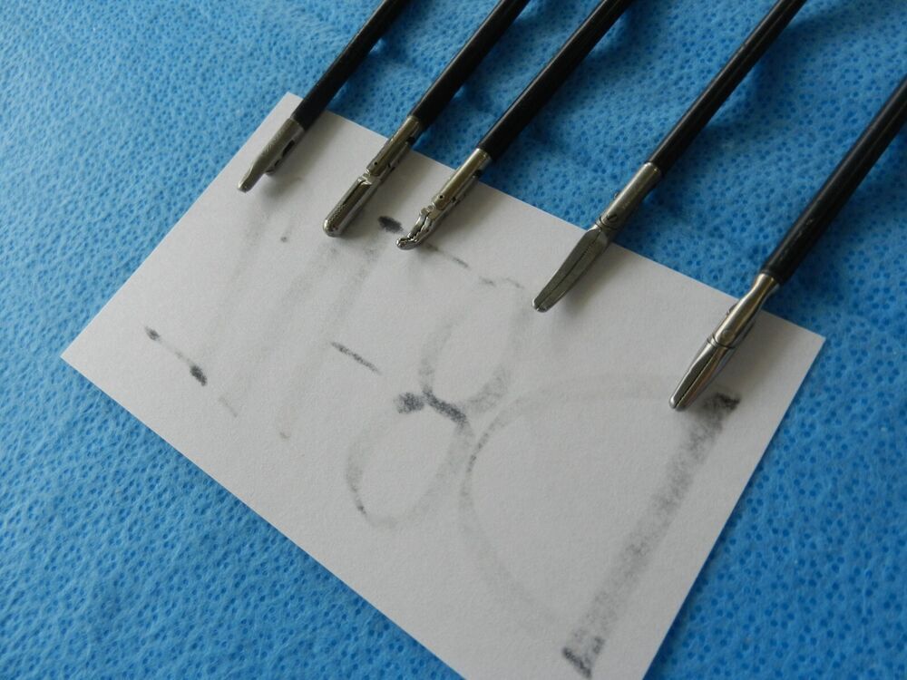 D8712 Pilling Weck Surgical 5.0mm Laparoscopic Forceps & Scissors Lot of 5 - Image 3