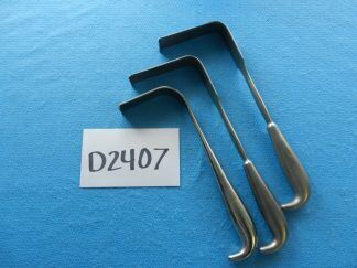 D2407 SIS Surgical Retractors Lot Of 3