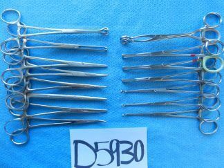 D5930 V. Mueller Jarit Codman Surgical Forceps Lot of 15 Approx. 15.5cm