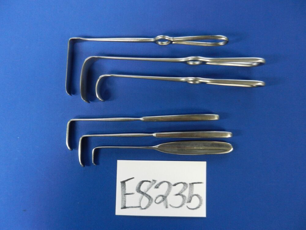 Sklar Jarit Inox Lot of 6 Hand Retractors