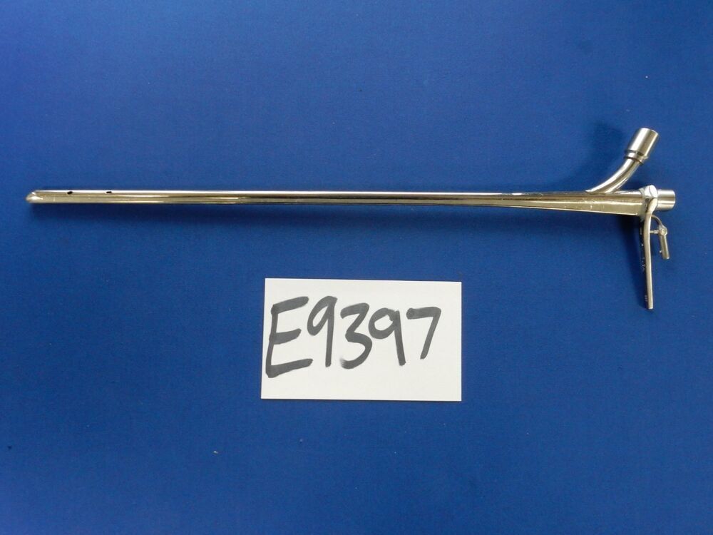 Pilling 52-2584 Holinger Bronchoscope 6 x 40cm w/ Light Carrier