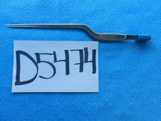 D5474 Codman Malis Jensen Bayonet Bipolar Forceps Straight Tip 22.5cm