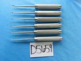 D5659 Codman Heavy Duty Curettes About 28.5cm Lot of 6