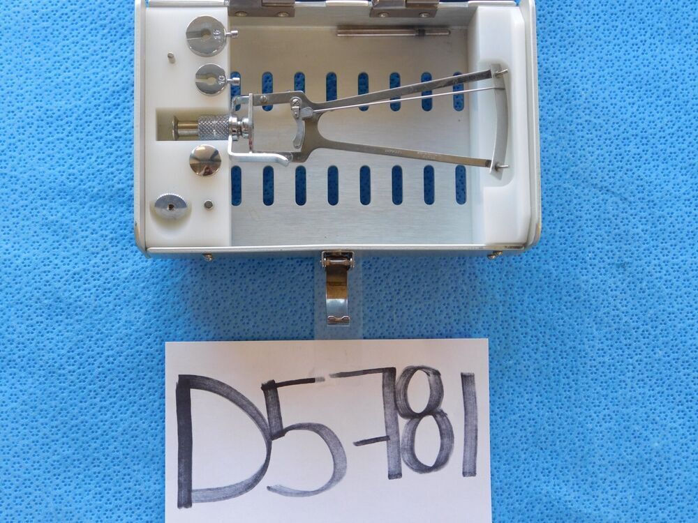 D5781 Storz Schioetz Tonometer Scale with Weights and Case 5.1in E5754-1