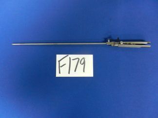 F179 Storz KSEA-13700 Laparoscopic Serrated Jaw Forceps w/ Lock Handle 5mm x33cm