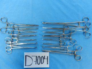 D7004 Jarit Codman Pilling Weck Surgical Forceps Lot of 15 Approx 12.5-26cm