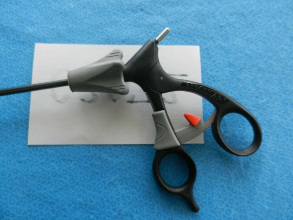 Aesculap Surgical Laparoscopic 5mm 32cm 2X4 Teeth Grasping Forceps PO648R - Image 5