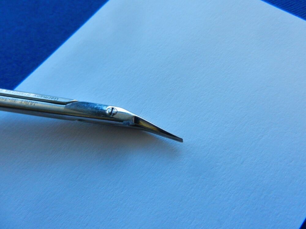 E736 Jarit Diethrich 25 Degree Angled Tip Extra Delicate Scissors 18.2cm 311-350 - Image 3
