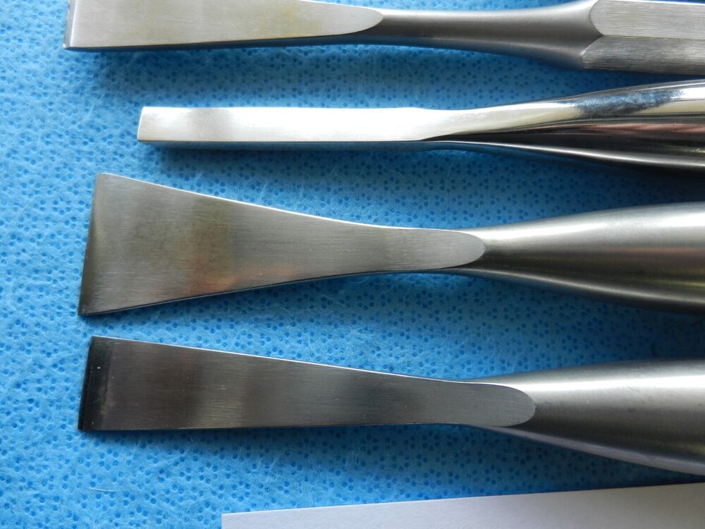 D3905 Zimmer Surgical Orthopedic Chisels Osteotomes Lot Of 6 - Image 4