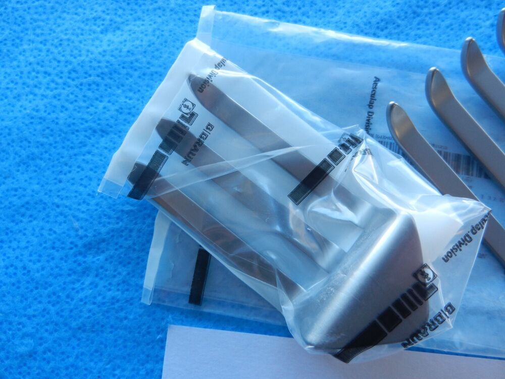Aesculap Surgical Scoville Richter 3 & 4 Prong Blade Pair BV516R NEW! - Image 3