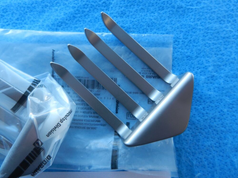 Aesculap Surgical Scoville Richter 3 & 4 Prong Blade Pair BV516R NEW! - Image 4