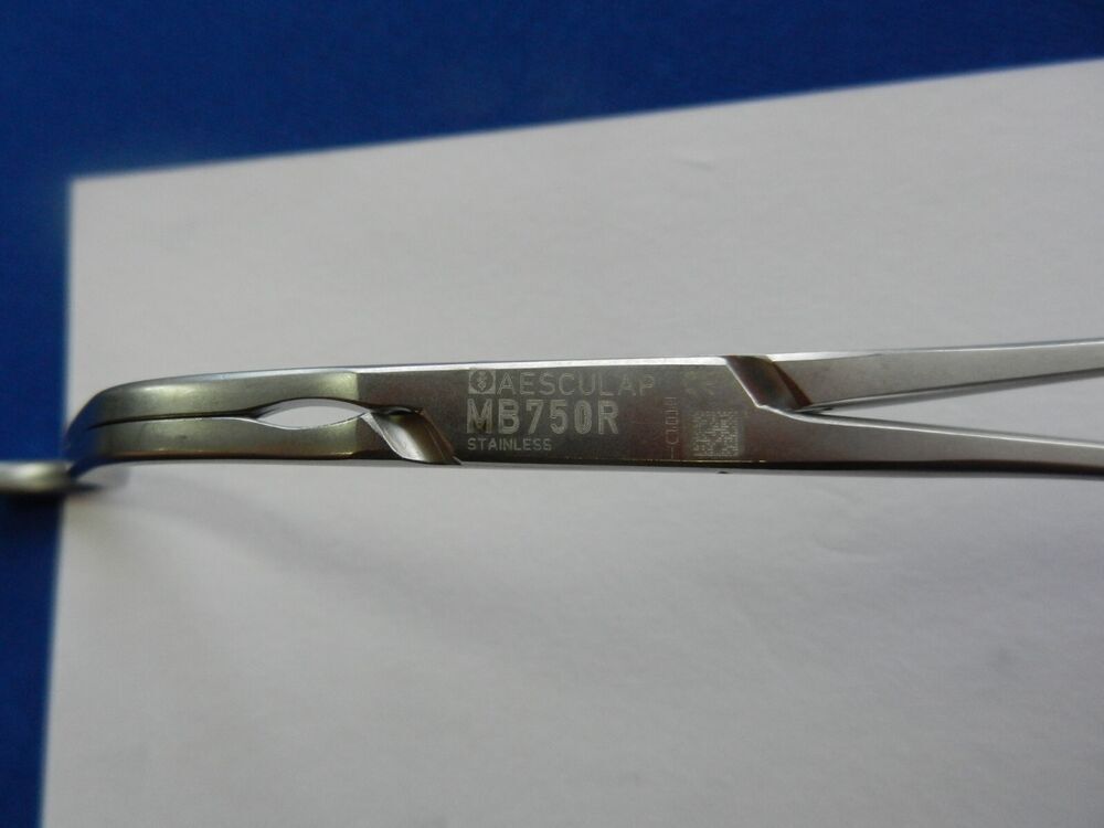 E4438 Aesculap MB750R Gregory Small Profunda Clamp 5.75" Overall Length - Image 5