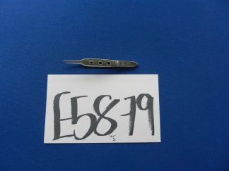 E5879 V. Mueller OP3410 Bishop Harmon Straight 1x2 Teeth Iris Forceps