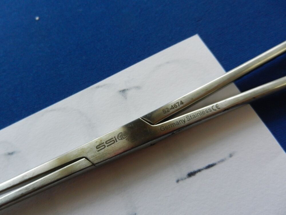 E6565 SSI Ultra 52-4674 Gordon Vulsellum 3x3 Prong Forceps 8.75" Overall Length - Image 5