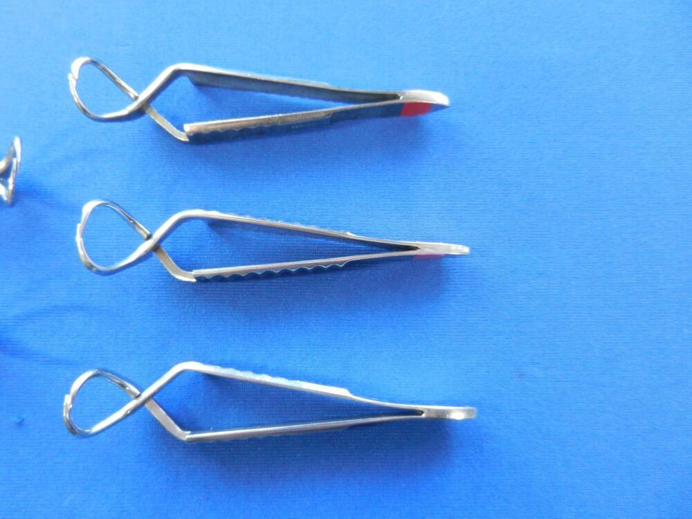 E7282 Lawton Sklar Storz Lot of 5 Jones Towel Forceps - Image 4
