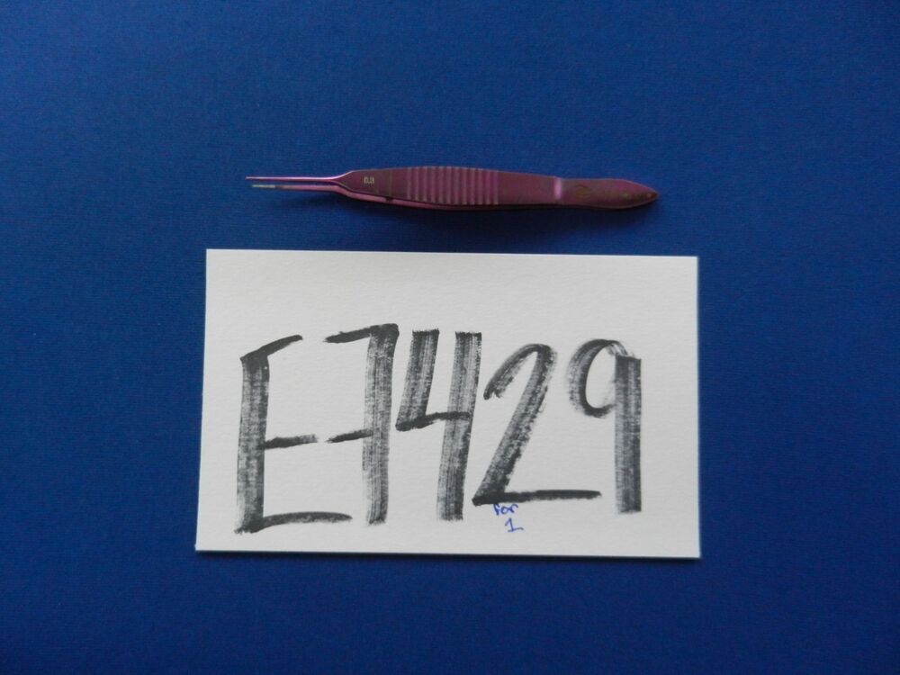 E7429 Ambler OF045-01 Castroviejo Straight 1x2 Tooth Forceps