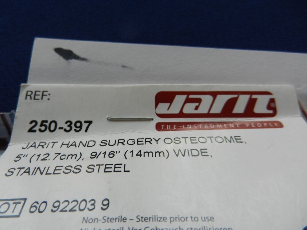 ***NEW*** Jarit 250-397 Osteotome 14mm Wide x 12.7cm Overall Length - Image 4