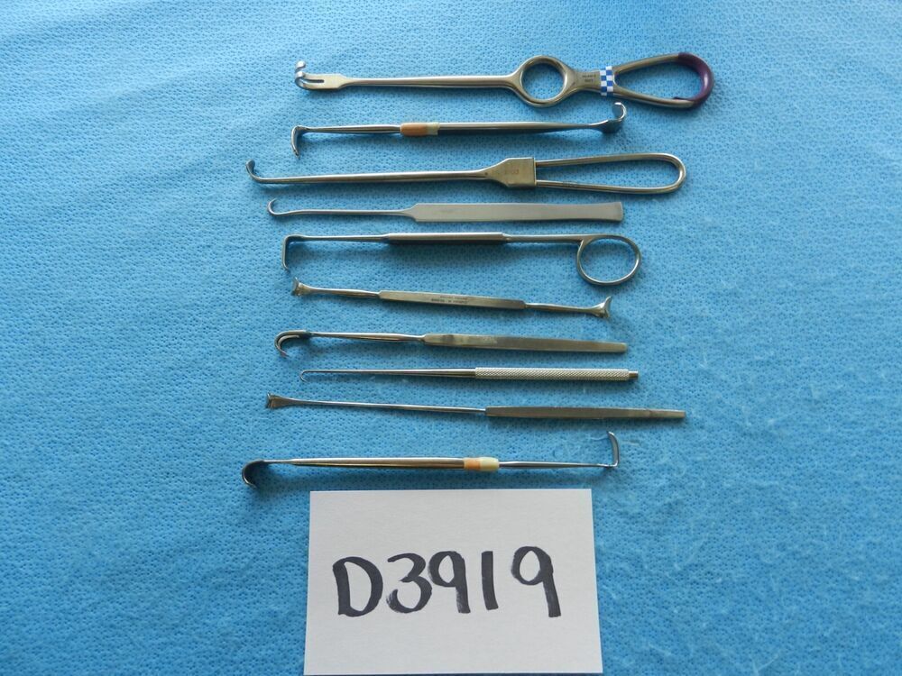D3919 Codman Symmetry Surgical Retractors Lot Of 10