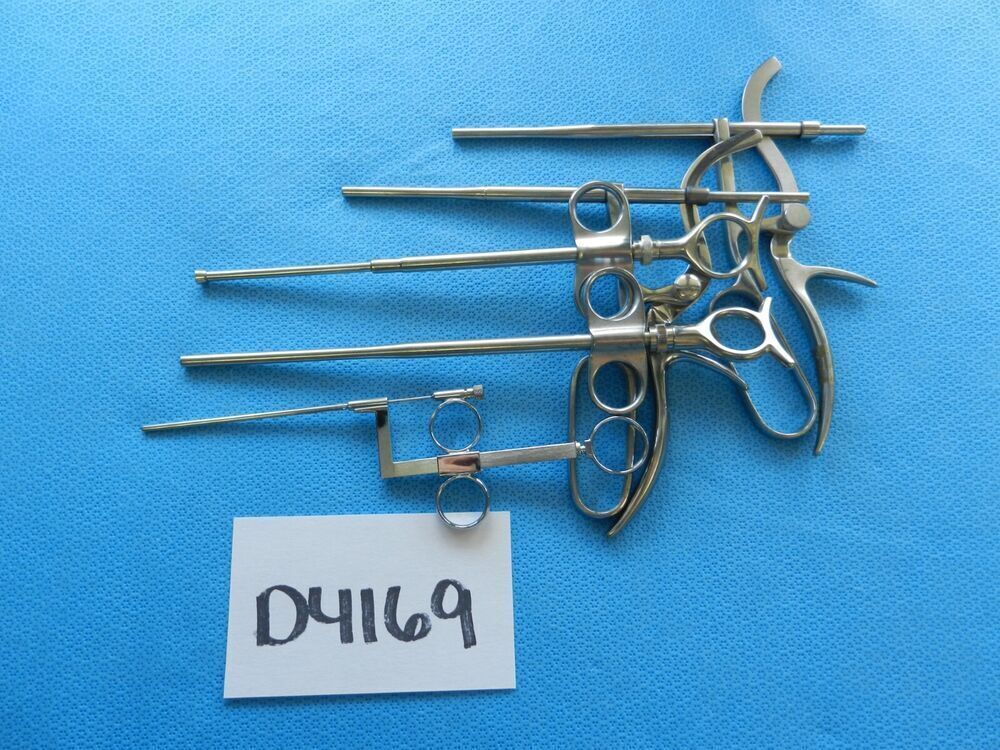 D4169 Storz V. Mueller Weck Surgical ENT Instruments Lot Of 5