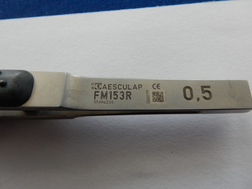 Aesculap FM153R Sensation Straight Bayonet Micro Forceps 21cm Length - Image 5