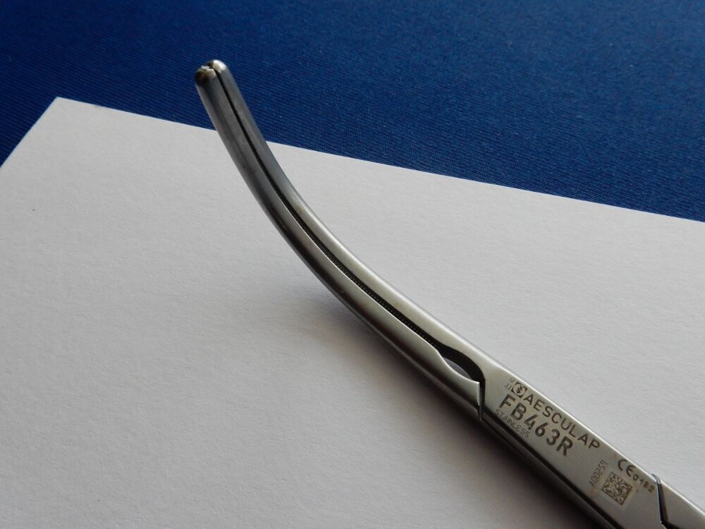 Aesculap FB463R atraumatic Peripheral Clamp Debakey Jaws 6-1/2in - Image 4