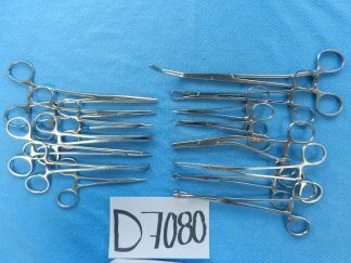 D7080 Pilling Weck Jarit V. Mueller Surgical Forceps Lot of 15 12-25cm