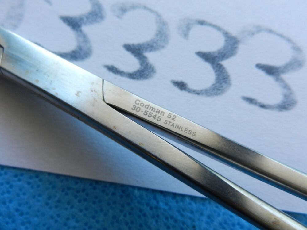 D3333 Codman Symmetry Surgical 5mm Gayler Uterine Forceps 30-5545 - Image 4