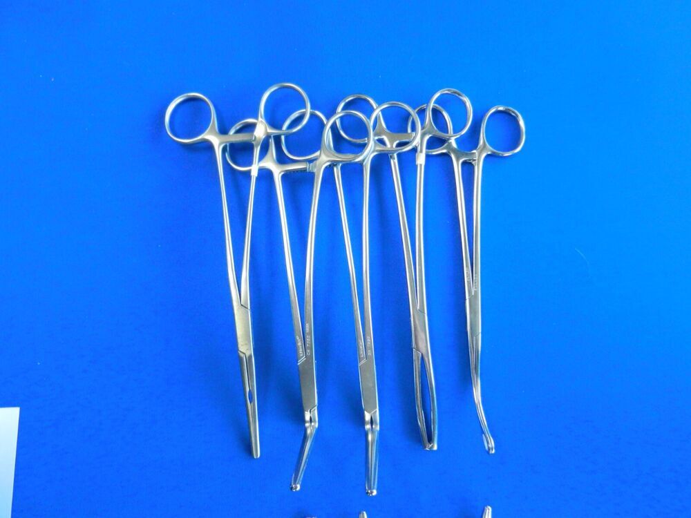 E688 Weck V. Mueller Aesculap Lot of 10 Forceps 20.5-21cm Overall Length - Image 4