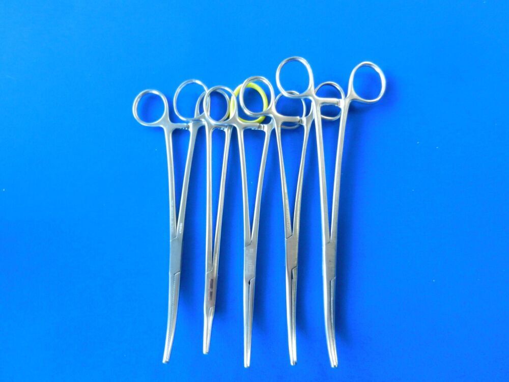 E696 Aesculap Pilling Codman Lot of 10 Forceps 20-22cm Overall Length - Image 3