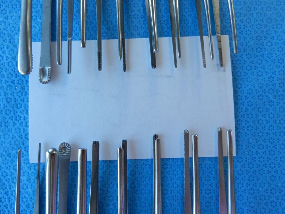 D5844 V. Mueller Codman Jarit Surgical Forceps Lot of 15 Approx 20-25.5m - Image 3
