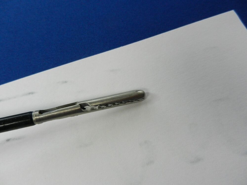 E6009 Aesculap 8360-00 Prestige Atraumatic Single Action Slide Lock Grasper 5mm - Image 3