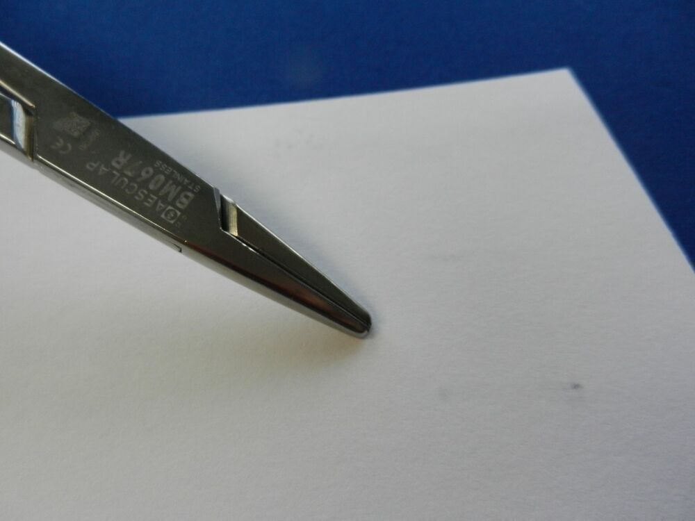 Aesculap BM067R Mayo Hegar Straight Durogrip Needle Holder 20.5cm Overall Length - Image 3