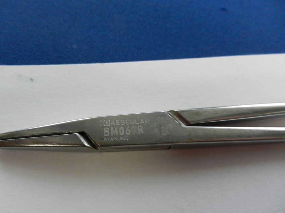 Aesculap BM067R Mayo Hegar Straight Durogrip Needle Holder 20.5cm Overall Length - Image 5