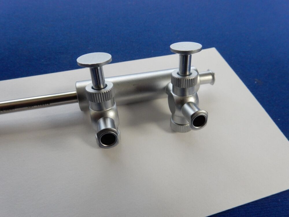 Jarit 600-320 Suction/Irrigation Cannula Dual Trumpet Valve 5mm 13-3/4" - Image 3